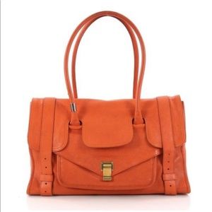 Keepall Ps1 Handbag small orange leather satchel